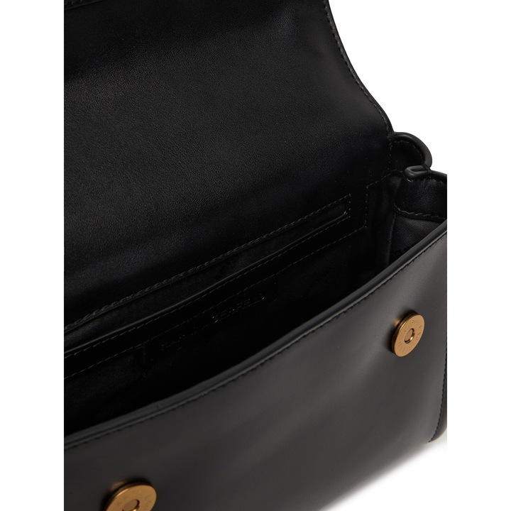 Karl Lagerfeld női táska, fekete/arany, természetes bőr, 992-es modell