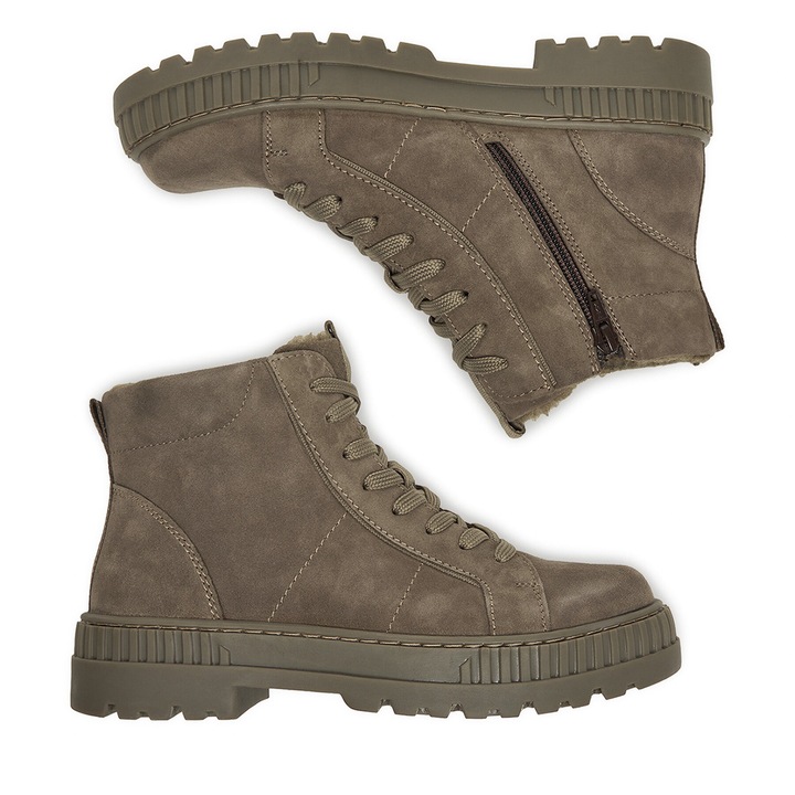 Ghete dama Lasocki, maro, piele naturala, Maro