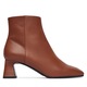 Botine dama SA21045G0NTC0217, Pollini, Piele naturala, Maro
