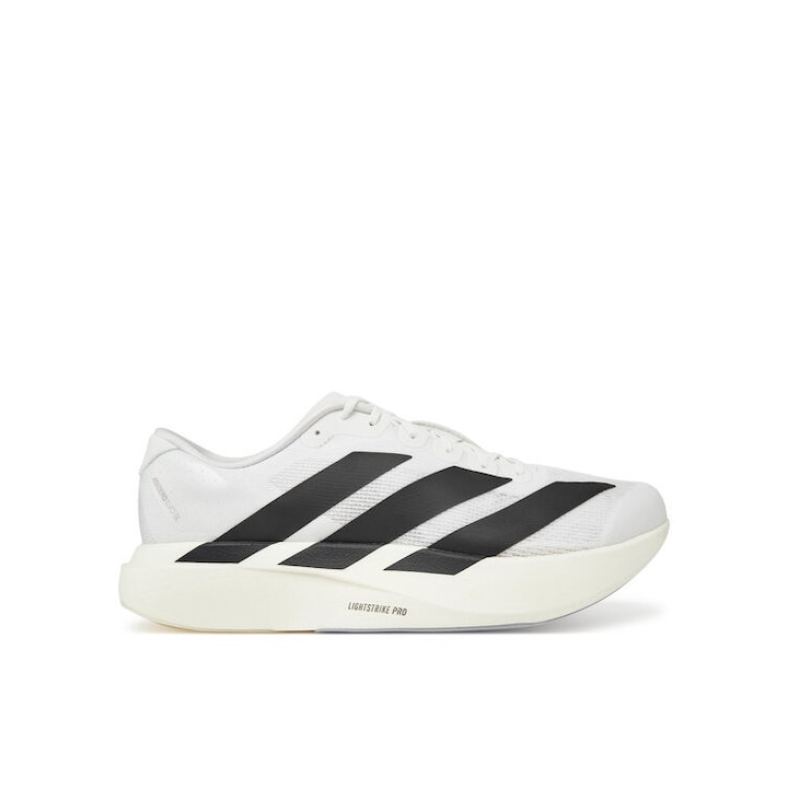 Pantofi sport barbati, adidas, adizero EVO SL, alb/negru, tesatura