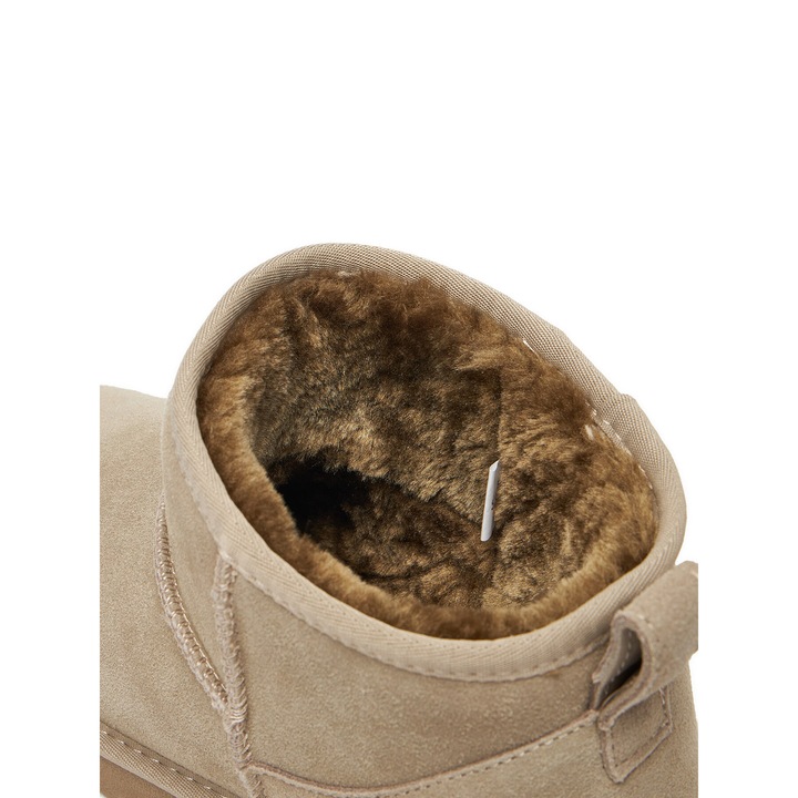 Cizme de zapada dama, DeeZee, material textil, bej, izolare termica