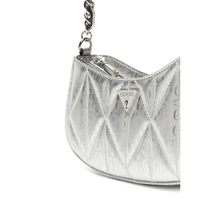 Guess Aldina női táska, ezüst, ökológiai bőrből