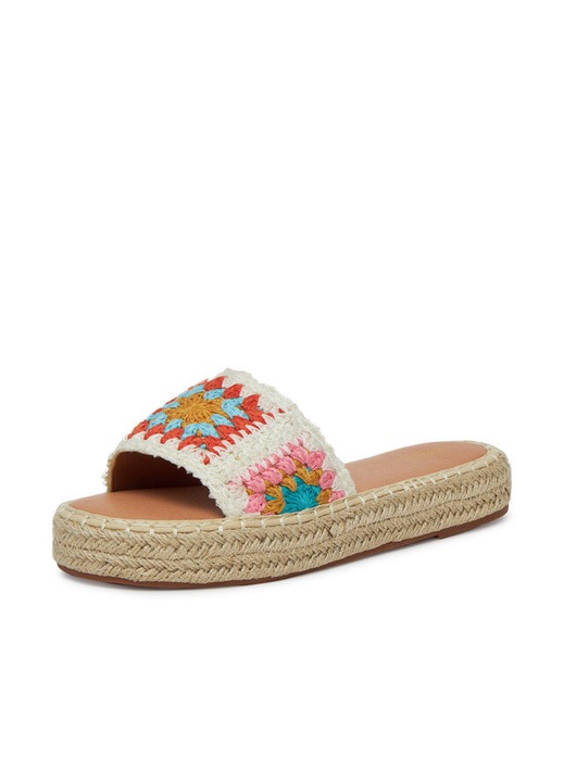 Papuci dama, DeeZee, textil, multicolor