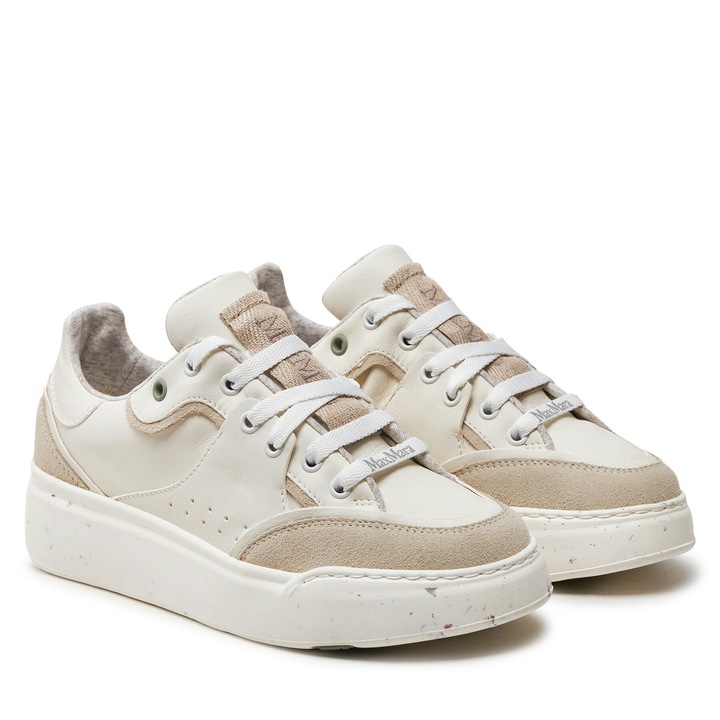 Női tornacipő Max Mara, 24247660516, műbőr, krém/barna