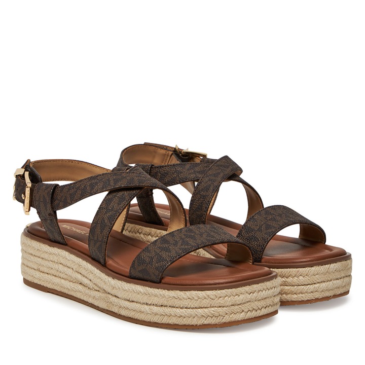 Női szandál, Michael Michael Kors, barna, természetes bőr, Barna