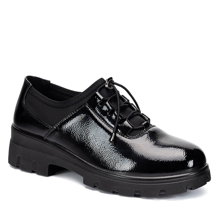 Pantofi dama, Clara Barson WFA2805-1, piele ecologica, negru, 41 EU