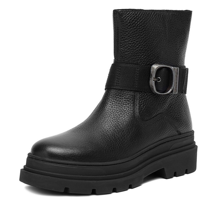 Botine dama CEO-WI45-VR-3400-02, G STAR RAW, Piele naturala, Negru