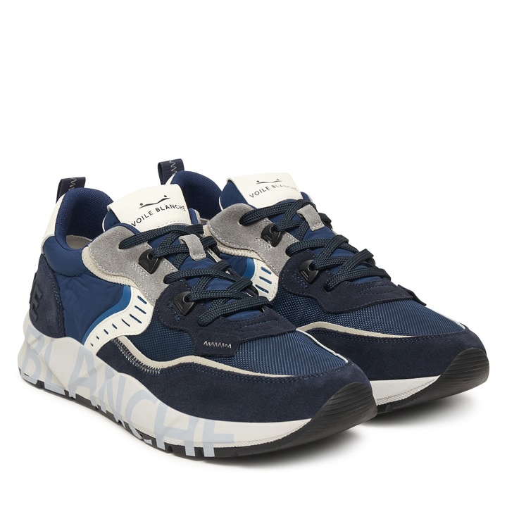 Pantofi sport barbati Voile Blanche, model 0C01, bleumarin, piele naturala, 43 EU