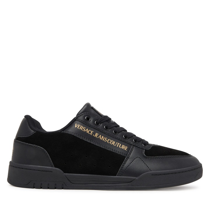 Férfi cipő, Versace Jeans Couture, sportcipő, természetes bőr, fekete