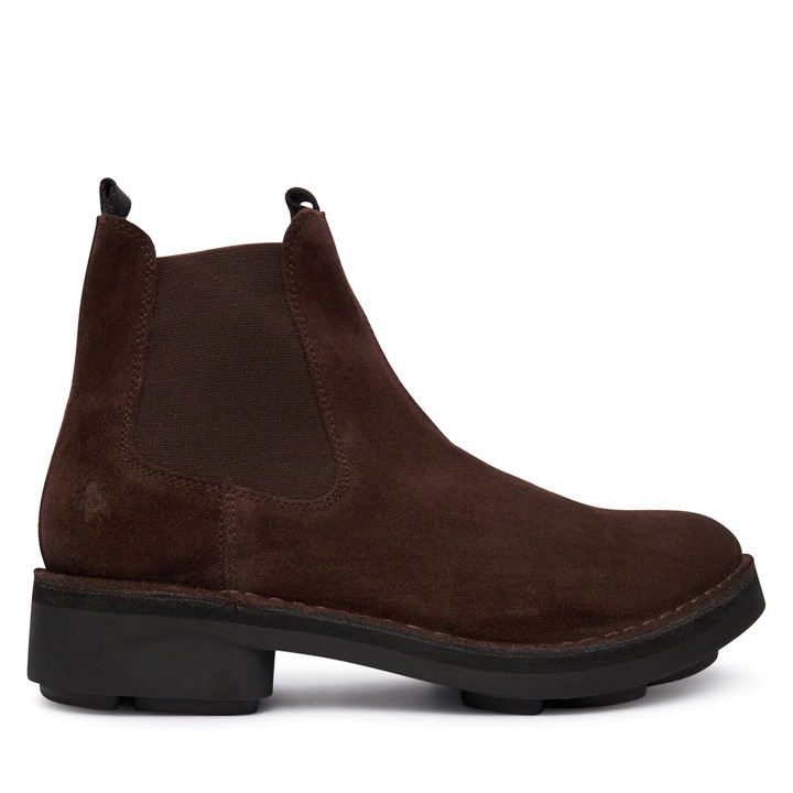 Botine dama Fly London, Piele naturala, Maro, Maro