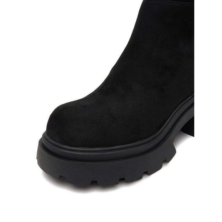 Cizme dama Badura, lungi, negre