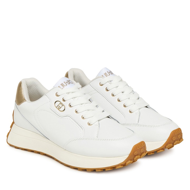 Pantofi sport dama Liu Jo BF5027 P0102, piele naturala, alb