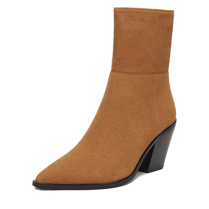 Botine dama CEO-HY23222S-1, JENNY, Textil, Bej