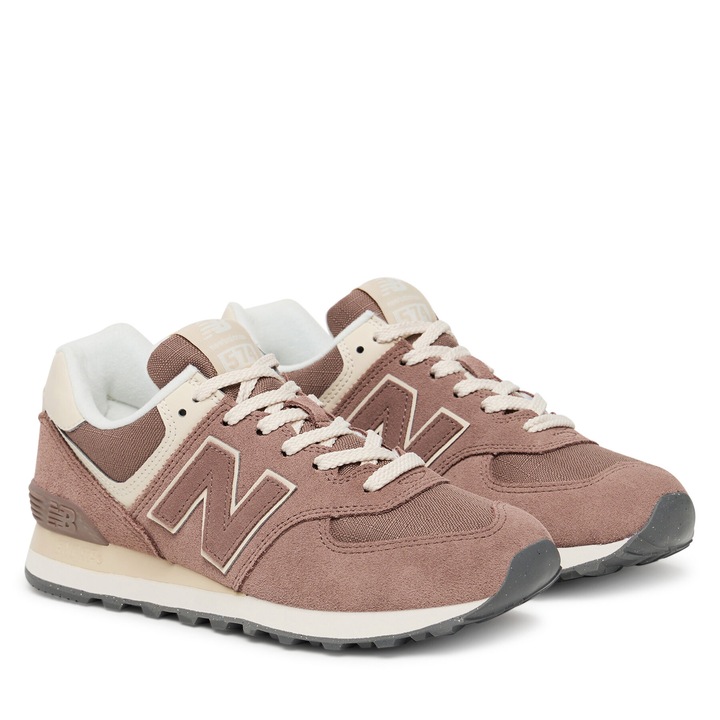 Tenisi dama New Balance, WL574RTS, piele naturala, maro