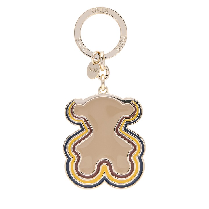 Kulcstartó Tous Taupe-Gold 2002307344, műanyag