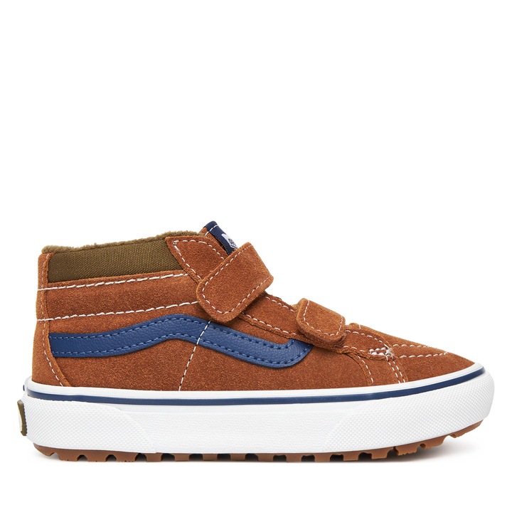 Pantofi copii, Vans, piele naturala, Maro