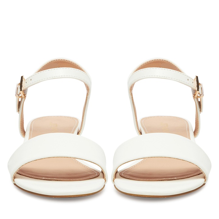 Sandale dama, JENNY, model Jenny, alb