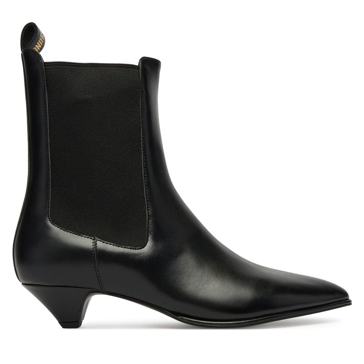 Botine dama JA21093G0NIA0000, Love Moschino, Piele naturala, Negru