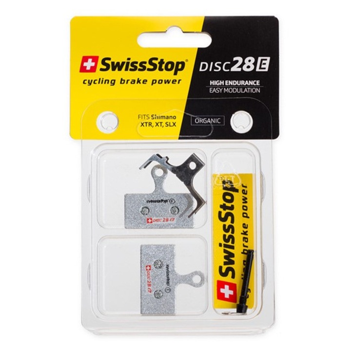 Placute frana SwissStop Disc 28 E, set pentru un disc, compatibile Shimano, FSA, REVER, durabilitate mare, zgomot redus