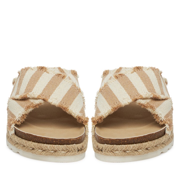 Slapi dama, Deezee, textil, bej, 40 EU