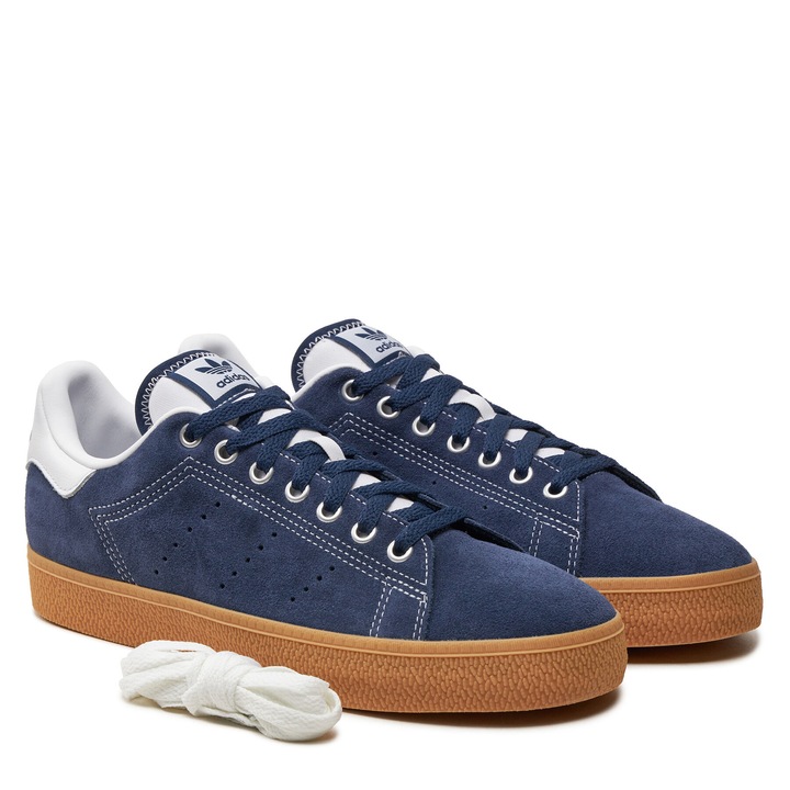 Мъжки кецове adidas Stan Smith, естествена кожа, тъмносини, 40 EU