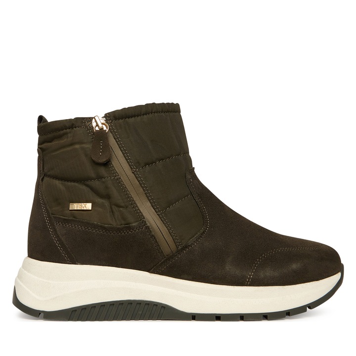 Ghete dama Caprice 9-26400-45, textil, Kaki