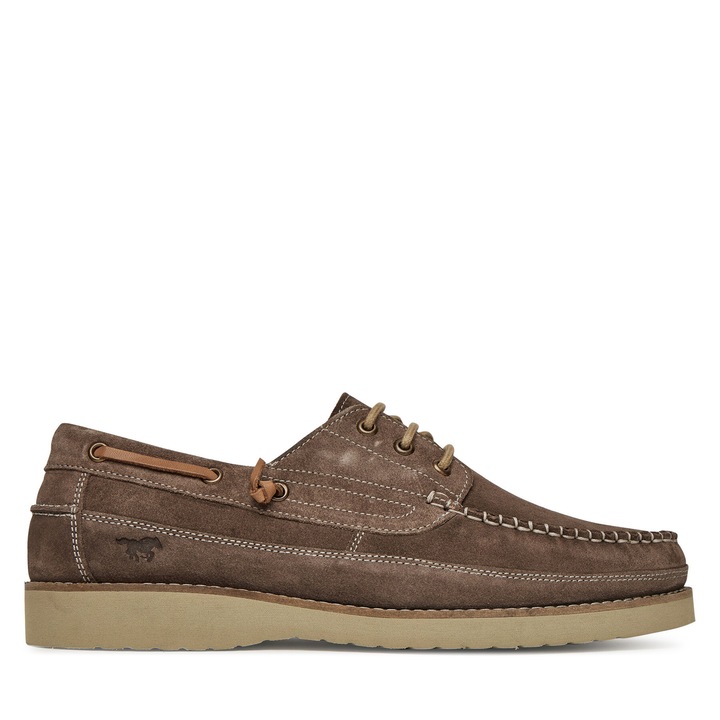 Férfi mokaszin, Mustang, bézs, természetes bőr, 4969-301 modell