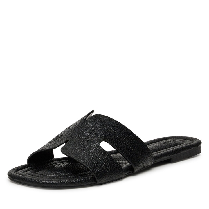 Papuci dama, Jenny, negru, material sintetic