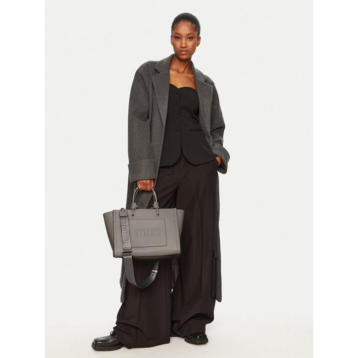 Női táska Tous La Rue New, szürke, ökológiai bőrből