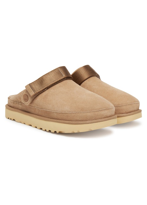 Női papucs UGG San W Goldenstar, természetes bőr, Aranyszín, 39