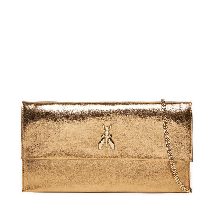 Patrizia Pepe Solar Gold női táska, természetes bőr, 25x30cm