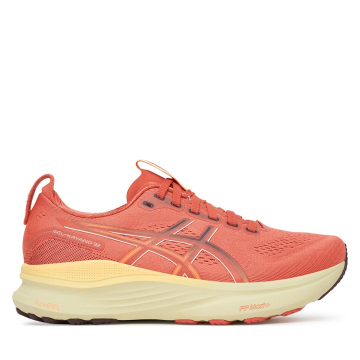 Pantofi sport dama Asics Gel-Kayano 32, culoare Dark Pink Clay/Dark Currant, material plastic, 37.5 EU