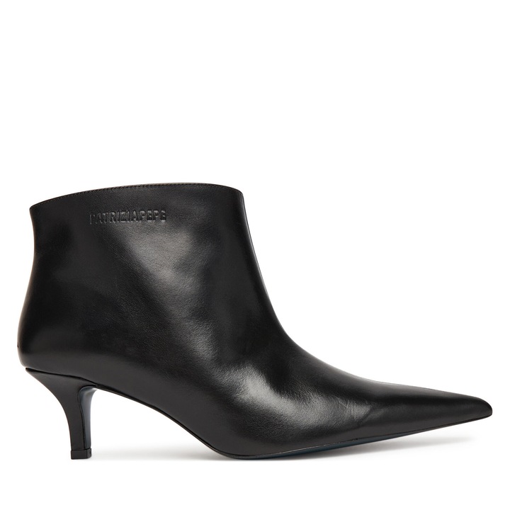 Botine dama, Patrizia Pepe, piele naturala, negru, de, Negru
