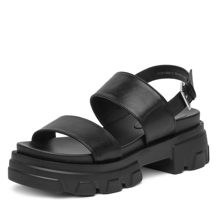 Sandale dama, DeeZee, FUTURE NOSTALGIA, negru