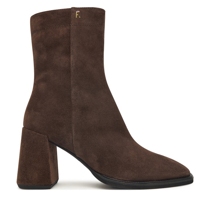 Botine dama YK05FUD-Y61, Furla, Piele naturala, Maro, 41 EU