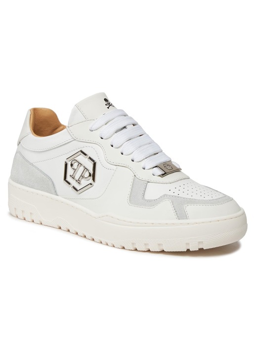 Tenisi dama, Reebok, piele naturala, alb/gri, 40 EU