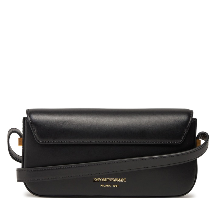 Emporio Armani női táska, természetes bőr, fekete