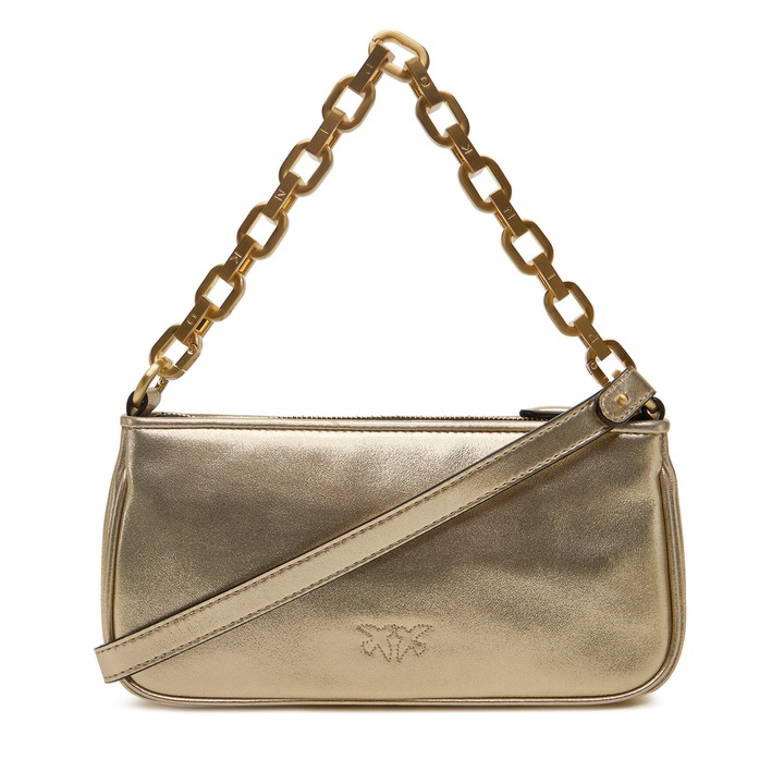 Pinko Oro-Matt ZZLV Half Moon Baguette M női táska, természetes bőr, rózsaszín