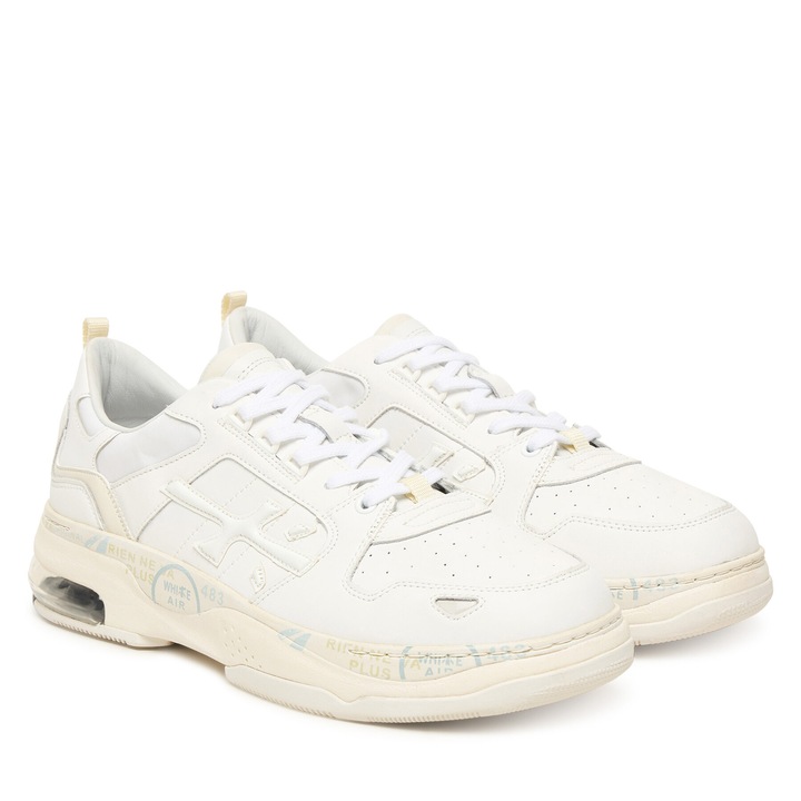 Tenisi barbati, Premiata, DRAKE VAR 299, alb, textil