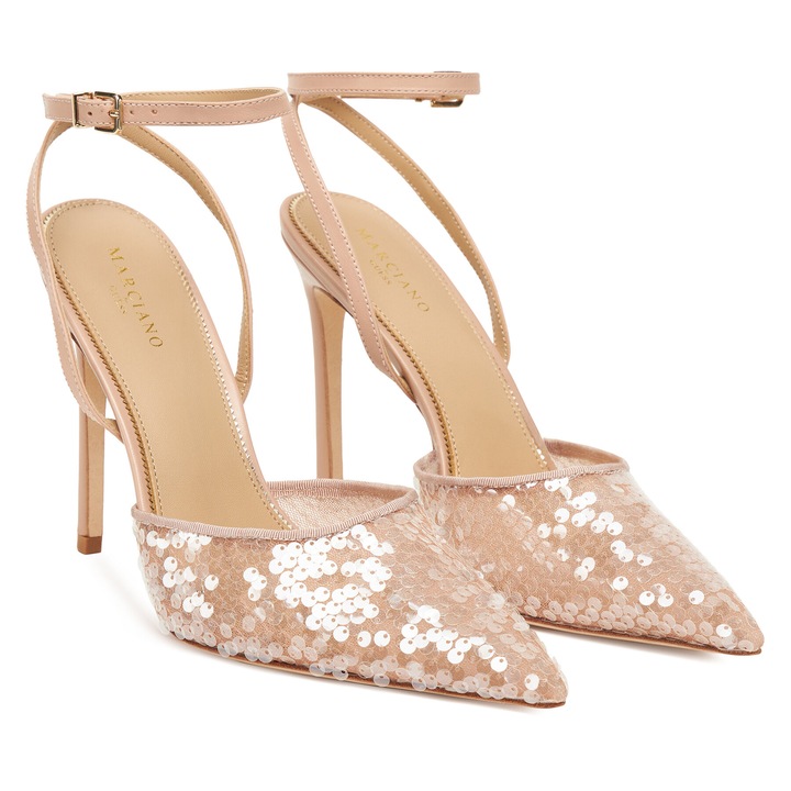 Női cipők, Guess by Marciano, tűsarok, magas sarok, bézs