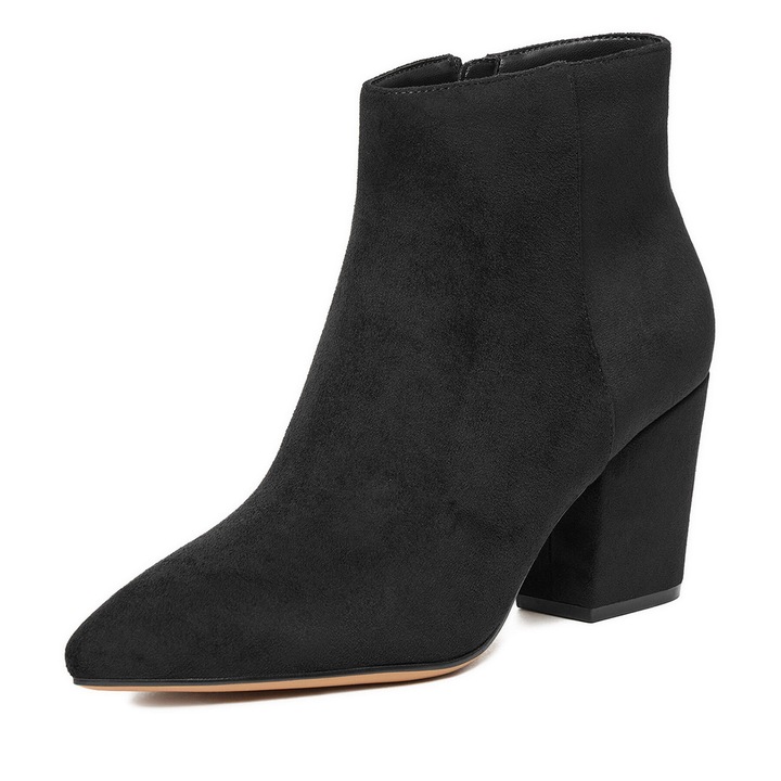 Botine dama, Nine West, CEO-ZAKIA-01, negru, textil
