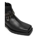 Botine dama Patrizia Pepe piele naturala, Negru