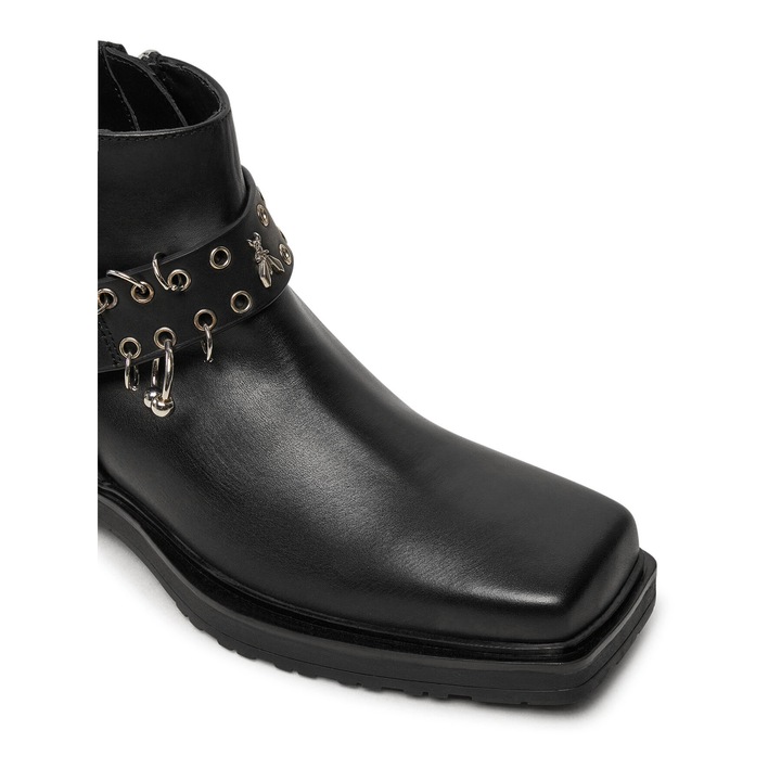 Botine dama Patrizia Pepe piele naturala, Negru