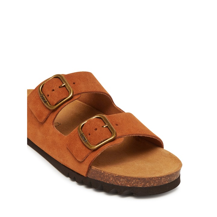 Papuci de dama, Scholl, din piele naturala, maro