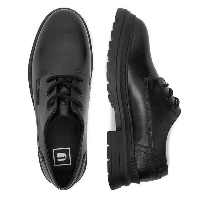 Férfi cipő, G Star Raw, természetes bőr, fekete, Fekete