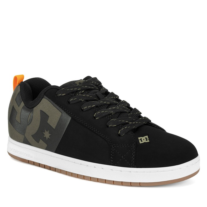 Férfi DC Shoes tornacipő, COURT GRAFFIK SQ ADY, természetes bőr, fekete, 43 EU