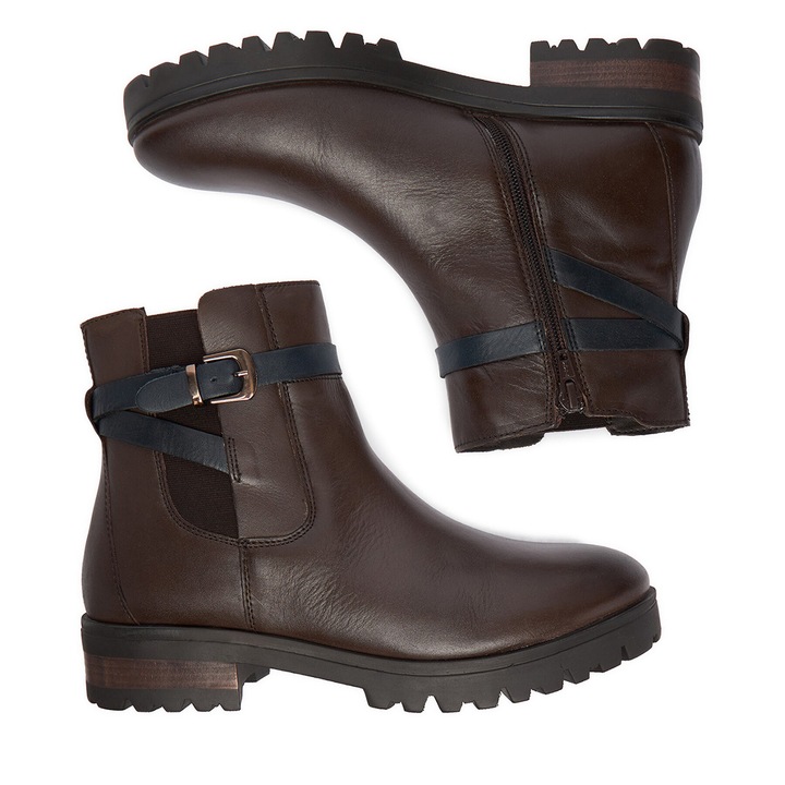 Botine dama, Lasocki CEO-WI23-DAGA-01, piele naturala, maro
