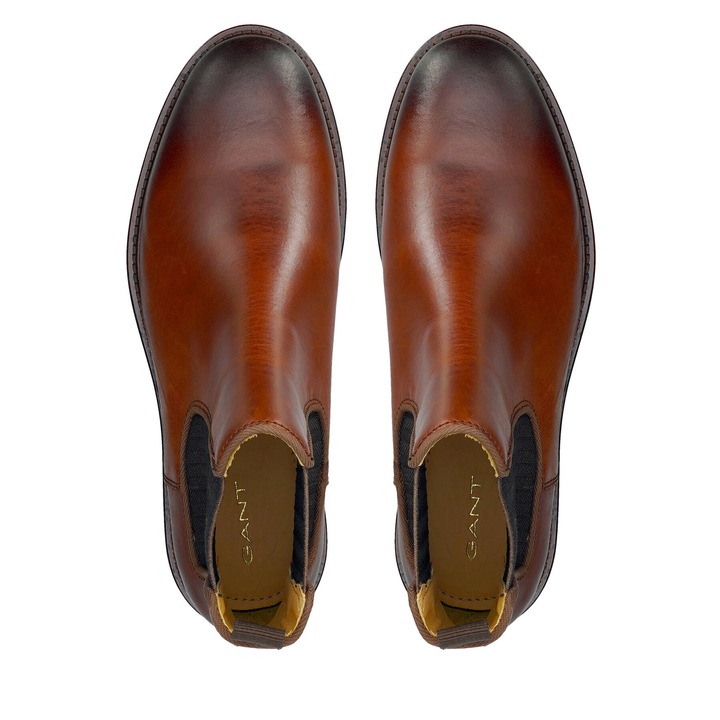 Ghete barbati, Gant, G45, piele naturala, culoare maro, 40 EU