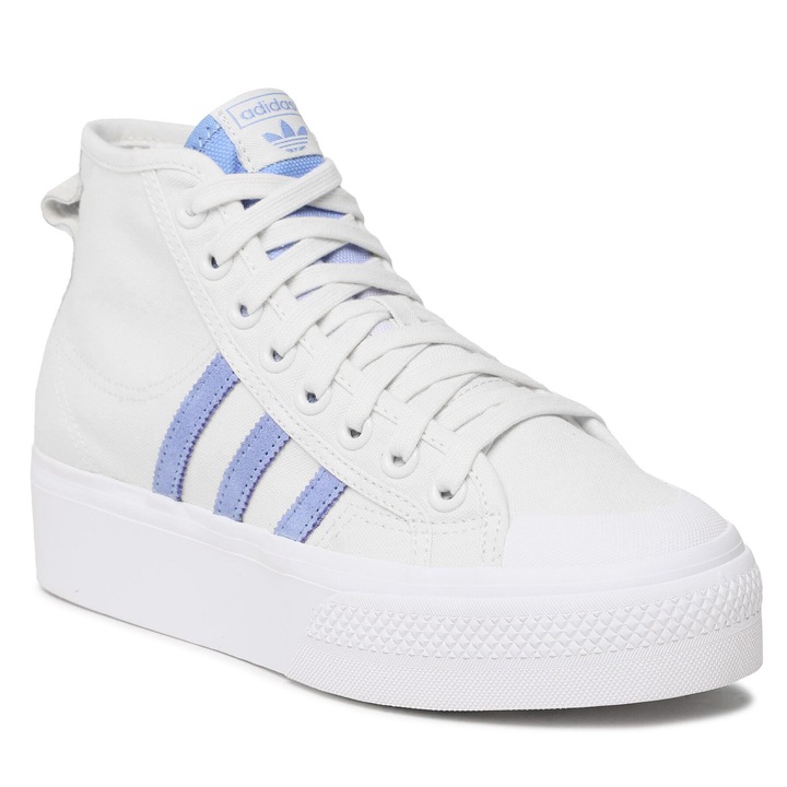 Tenisi dama, Adidas, Nizza Platform Mid F, alb, piele, 39 1/3 EU