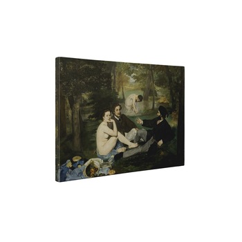 Dejunul pe iarba - Tablou Canvas - 20x25 cm Dejunul pe iarba - Tablou Canvas - 20x25 cm